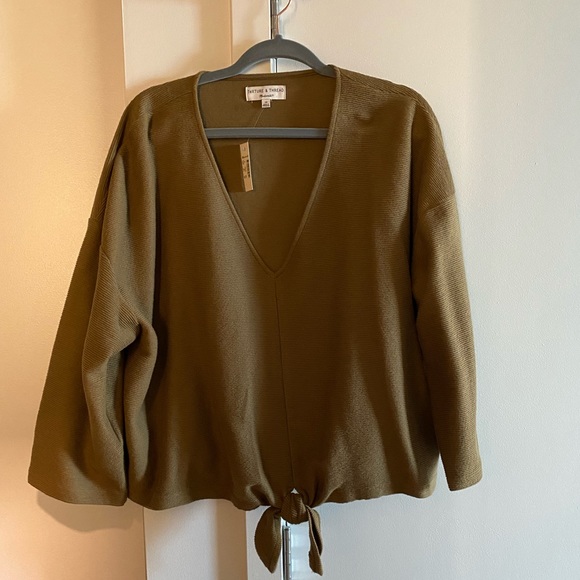 NWT Madewell Texture & Thread Tie-Front Top | 3XL - Picture 4 of 4